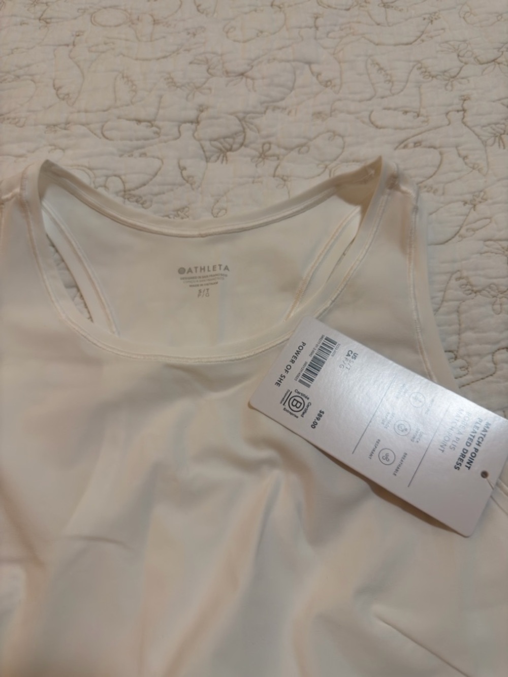 Athleta Cream Racerback Tank - Picture 3 of 6